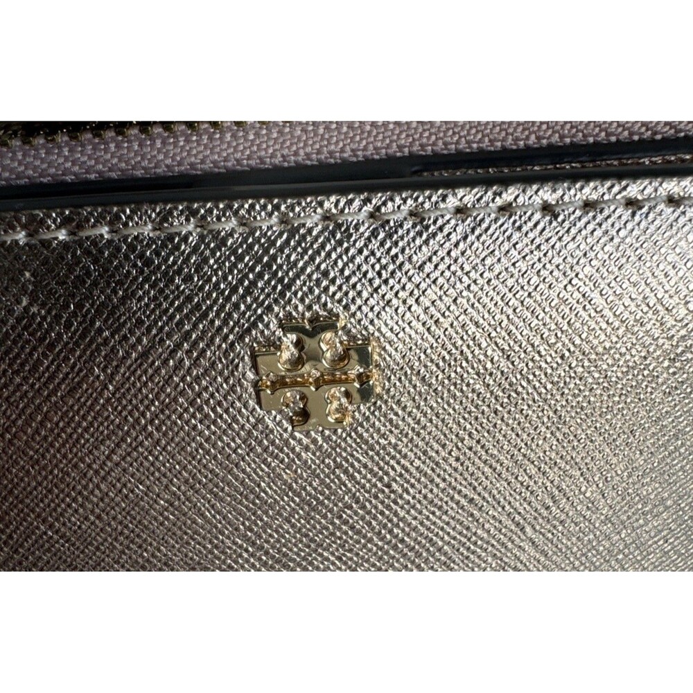 Tory Burch Emerson Mini Leather Wallet Rose Gold Retail $178 - Picture 4 of 13